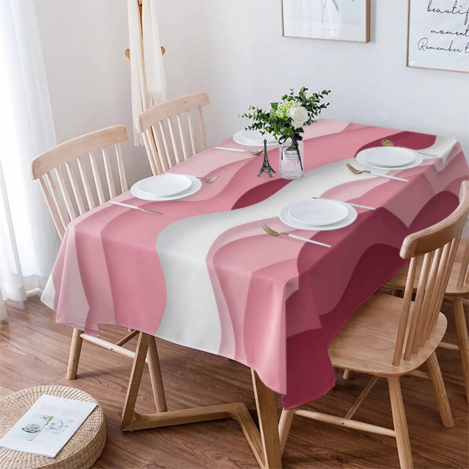 Nappe COSORO Rose Neige – Décoration De Table élégante Et Douce