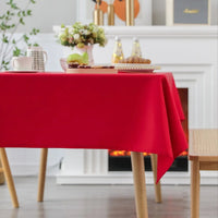 Nappe de Table Rouge et Rectangulaire