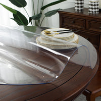 Nappe de Table Transparente Ronde Résistante