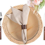 Lot de 12 Serviettes de Table en Lin et Coton