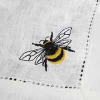 Serviette de Table avec Abeille Brodée